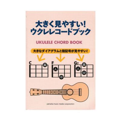 大きく見やすい!ウクレレコードブック ヤマハミュージックメディア