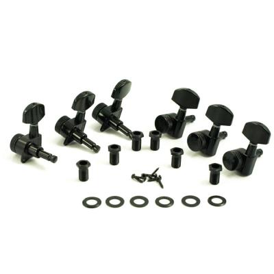 KLUSON 3 per side/MB/Black/Locking ギターペグ