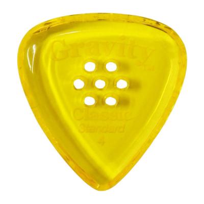 GRAVITY GUITAR PICKS Classic -Standard Multi-Hole- GCLS4PM 4.0mm Yellow ギターピック
