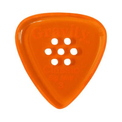 GRAVITY GUITAR PICKS Classic -Big Mini Multi-Hole- GCLB3PM 3.0mm Orange ギターピック