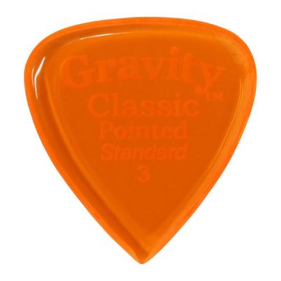 GRAVITY GUITAR PICKS Classic Pointed -Standard- GCPS3P 3.0mm Orange ギターピック