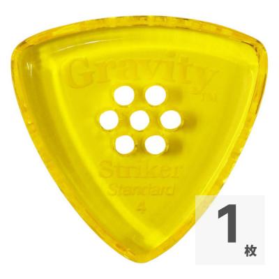 GRAVITY GUITAR PICKS Striker -Standard Multi-Hole- GSRS4PM 4.0mm Yellow ギターピック