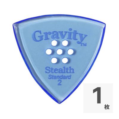 GRAVITY GUITAR PICKS Stealth -Standard Multi-Hole- GSSS2PM 2.0mm Blue ギターピック