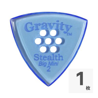 GRAVITY GUITAR PICKS Stealth -Big Mini Multi-Hole- GSSB2PM 2.0mm Blue ギターピック