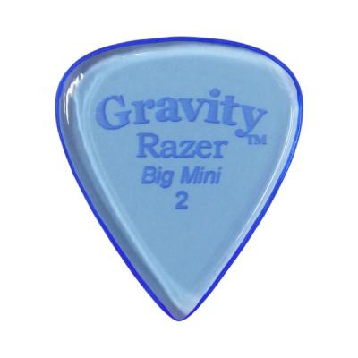 GRAVITY GUITAR PICKS Razer -Big Mini- GRAB2P 2.0mm Blue ギターピック