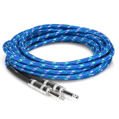 Hosa 3GT-18C2 5.4m SS Blue/Green/White ギターケーブル