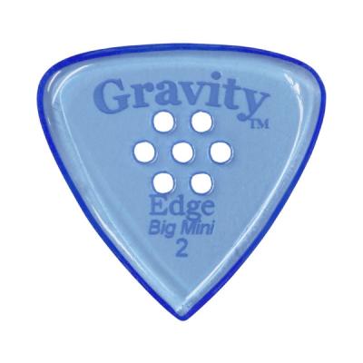 GRAVITY GUITAR PICKS Edge -Big Mini Multi-Hole- GEEB2PM 2.0mm Blue ギターピック