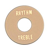 ALLPARTS HARDWARE 6553 Cream Plastic Rhythm/Treble Ring トグルスイッチプレート