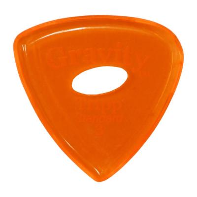GRAVITY GUITAR PICKS Tripp -Standard Elipse Grip Hole- GTRS3PE 3.0mm Orange ギターピック