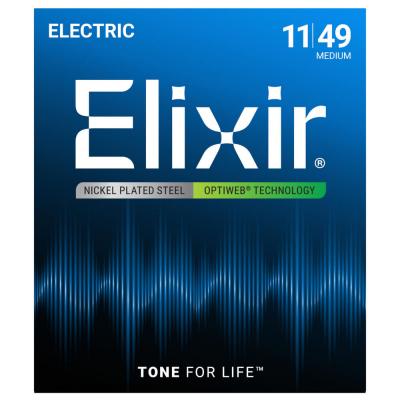 ELIXIR 19102 2Pack Optiweb Medium 11-49 エレキギター弦 2セットパック