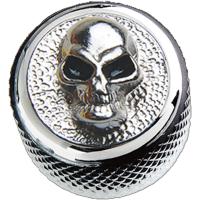 Q-parts DOME Angry Skull Metal Chrome KCD-0119 コントロールノブ