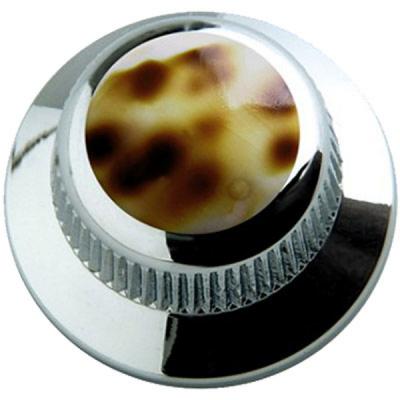 Q-parts UFO KNOB Leopard Shell in Chrome KCU-0728 コントロールノブ