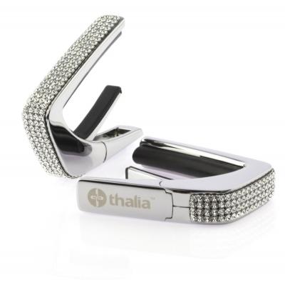 Thalia Capo 200 in Chrome Finish with Swarovski Crystal Inlay カポタスト