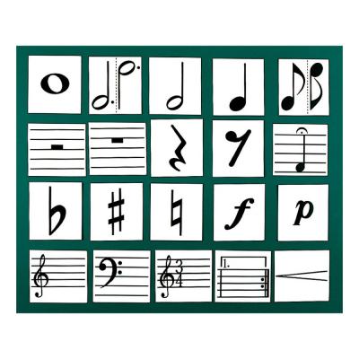 全音 ZOK-9 楽譜記号マグネットカード 黒板表示用教材