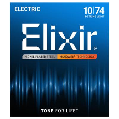 ELIXIR 12062 NANOWEB 8-String Light 10-74 8弦 エレキギター弦