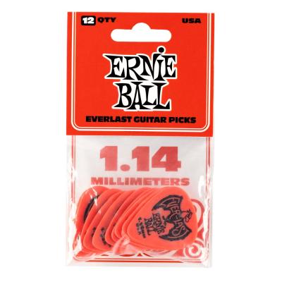 ERNIE BALL Everlast Guitar Picks #9194 Red 1.14mm 12枚入り