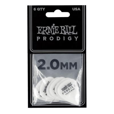 ERNIE BALL Prodigy Picks #9202 White Standard 2.00mm 6枚入り
