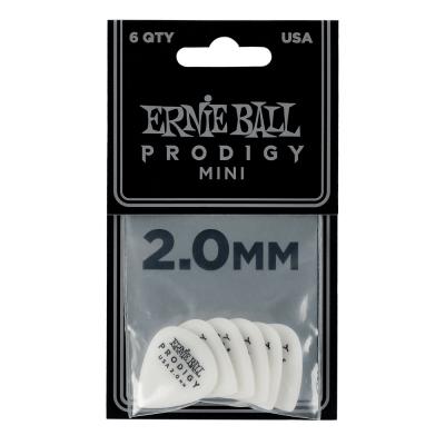 ERNIE BALL Prodigy Picks ＃9203 White Mini 2.00mm 6枚入り