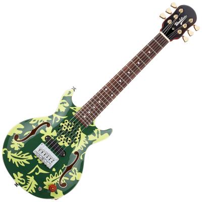 Woodstics Guitars WS-MINI Deep Green & Green ALOHA 横山健プロデュース&監修 スピーカー内蔵ミニエレキギター