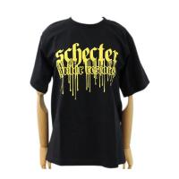 SCHECTER 垂れ文字黄色ロゴ Tシャツ Black Lサイズ