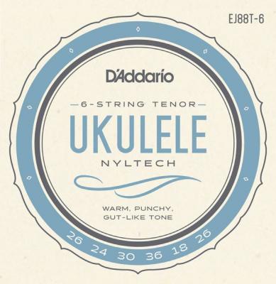 D’Addario EJ88T-6 Nyltech Ukulele strings 6-String Tenor 6弦テナーウクレレ用弦 セット弦