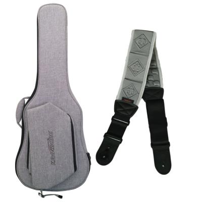 Kavaborg Fashion Guitar and Bass Bag for Electric Guitar + Functional Guitar Strap RDS-80 Gray エレキギター用ケース＆ストラップセット