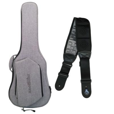 Kavaborg Fashion Guitar and Bass Bag for Electric Guitar + Functional Guitar Strap RDS-80 Black エレキギター用ケース＆ストラップセット