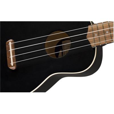 Fender Venice Soprano Ukulele Black Walnut ソプラノ ウクレレ サウンドホール