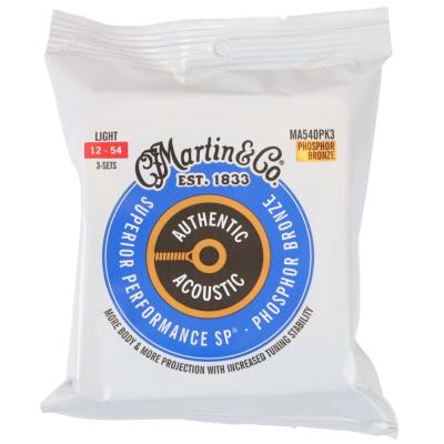 MARTIN MA540PK3 Superior Performance Phospher Bronze Light アコースティックギター弦 3セットパック