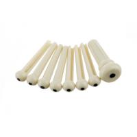 Fender Acoustic Bridge Pin Sets Ivory with Black Dot 7個入り ブリッジピン