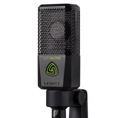 LEWITT ルーイット LCT 240 PRO BLACK 単一指向性 コンデンサーマイク 本体画像 斜め