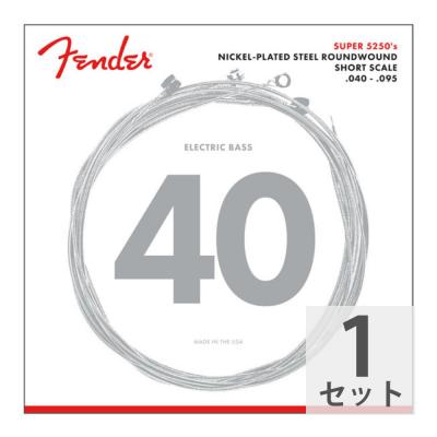 Fender Super 5250 Bass Strings Nickel-Plated Steel Roundwound Short Scale 5250XL 040-095 Gauges エレキベース弦