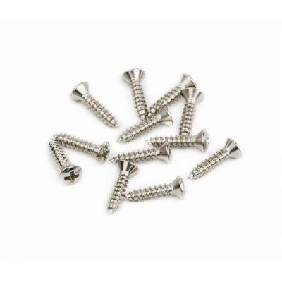 Fender Pickguard/Vintage Bridge Cover Screws Sheet Metal 4 X 1/2" Oval Head 12 スクリュー
