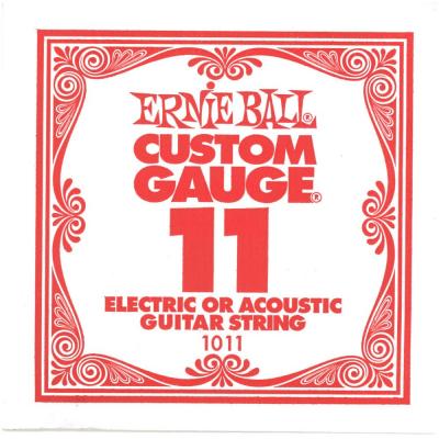 ERNIE BALL 1011 PLAIN STEEL 011 ギター用バラ弦