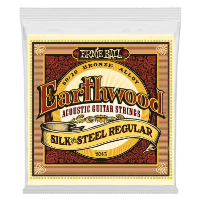 ERNIE BALL 2043 Earthwood Silk & Steel Regular 80/20 Bronze 13-56 Gauge アコースティックギター弦
