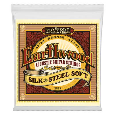 ERNIE BALL 2045 Earthwood Silk & Steel Soft 80/20 Bronze 11-52 Gauge アコースティックギター弦