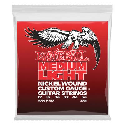 ERNIE BALL 2206 Medium Light Nickel Wound w/ wound G 12-54 Gauge エレキギター弦