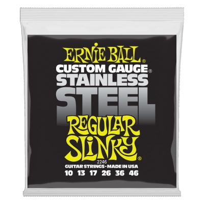 ERNIE BALL 2246 Regular Slinky Stainless Steel Wound 10-46 Gauge エレキギター弦