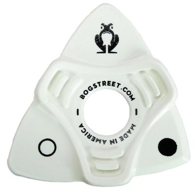 Bog Street Lead 3 Sided Elgnomic Pick White ギターピック