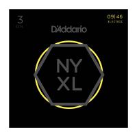 D'Addario NYXL0946-3D エレキギター弦 3セットパック
