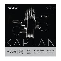 D’Addario KV310 1/4M Kaplan Vivo Violin String Set 1/4 Scale Medium Tension　バイオリン弦セット 1/4スケール