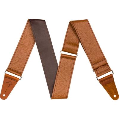 Fender Tooled Leather Guitar Strap 2" Brown ギターストラップ