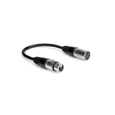 Hosa DMX-106 15cm XLR3ピンメス-XLR5ピンオス DMX変換ケーブル