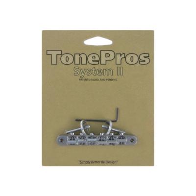 TonePros AVR2-C TonePros Replacement ABR-1 Tuneomatic クローム ギター用ブリッジ