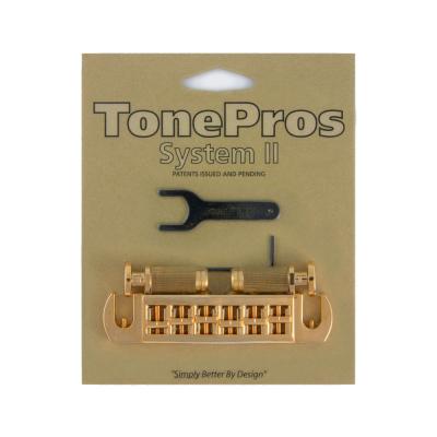 TonePros AVT2P-G Wraparound Bridge ゴールド ギター用ブリッジ