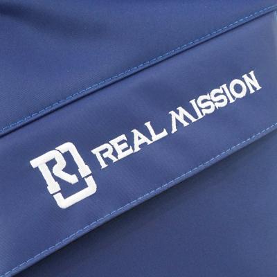 REAL MISSION（リアルミッション） Venus08-B Blue 防水 エレキベースケース・ギグケース 生地表面の質感・刺繍ロゴ