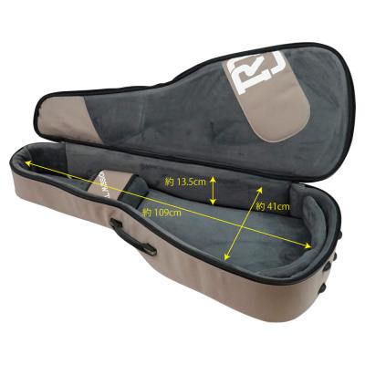 REAL MISSION(リアルミッション) Venus03-D Beige/Pink 防水 アコースティックギターケース・ギグケース・アコギケース 内部全体像・内寸・サイズ詳細