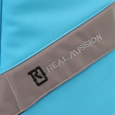 REAL MISSION（リアルミッション） Venus05-D Light blue 防水 アコースティックギターケース・ギグケース・アコギケース 生地表面の質感・刺繍ロゴ