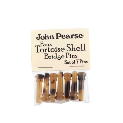 John Pearse JP-TSP Faux Tortoise（ベッコウ柄） Shell Bridge Pins ブリッジピン