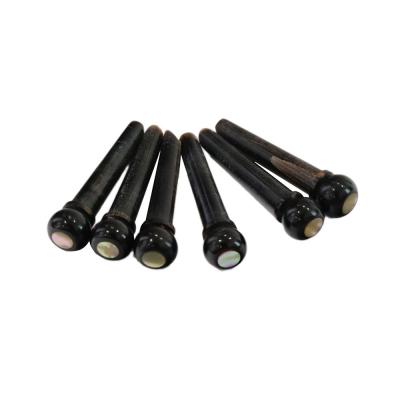 John Pearse JP-BHBP-AF Horn 6 Pin SET w/ABALONE Dot FrenchEye ブリッジピン セット